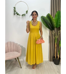 VESTIDO RIOJA MOSTAZA