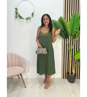 VESTIDO LENCERO PEQUEÑO VERDE