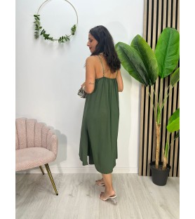 VESTIDO LENCERO PEQUEÑO VERDE
