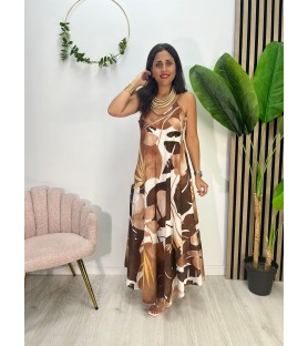 VESTIDO MÁLAGA CHOCOLATE