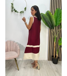 VESTIDO PARAISO BURDEOS