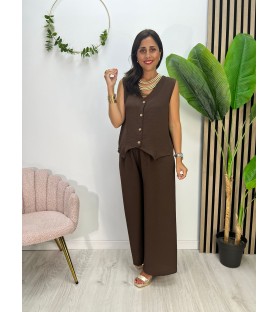 CONJUNTO LINA CHOCOLATE