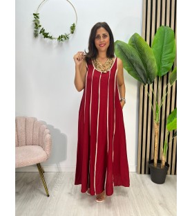 VESTIDO SANTANDER BURDEOS
