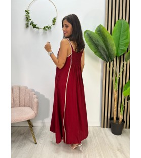 VESTIDO SANTANDER BURDEOS