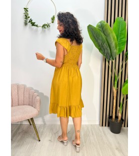 VESTIDO VELA MOSTAZA (...