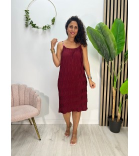 VESTIDO MAREA BURDEOS