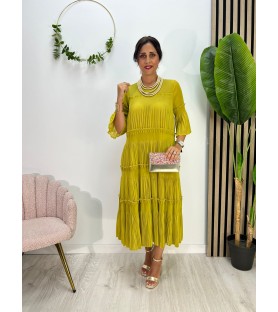 VESTIDO MARTA MOSTAZA
