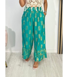 PANTALÓN SILVIA AGUAMARINA