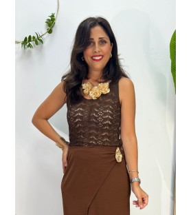 BLUSA LIANA CHOCOLATE