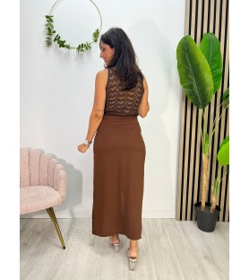 FALDA LAUREL CHOCOLATE