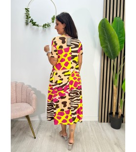 VESTIDO GOYA MANGA CORTA