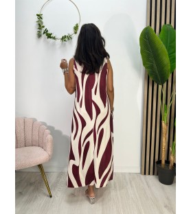 VESTIDO MIJAS BURDEOS