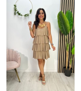 VESTIDO LUPITA BEIGE