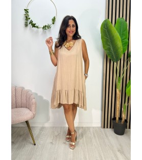 VESTIDO ELISA BEIGE