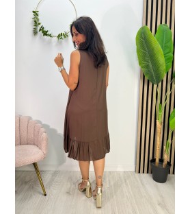 VESTIDO ELISA CHOCOLATE