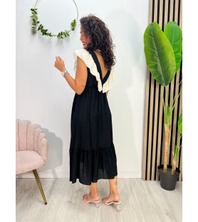 VESTIDO VOLANTE NEGRO