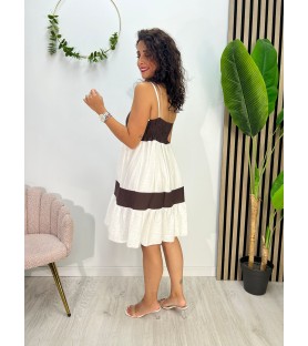 VESTIDO RIBA CHOCOLATE