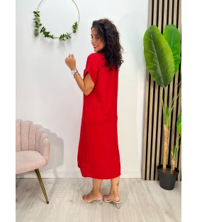VESTIDO MICA ROJO