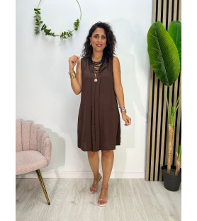 VESTIDO DIANA CHOCOLATE