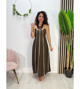 VESTIDA CARMINA CHOCOLATE