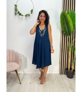 VESTIDO ANDUJAR MARINO