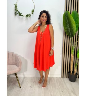 VESTIDO ANUJAR NARANJA