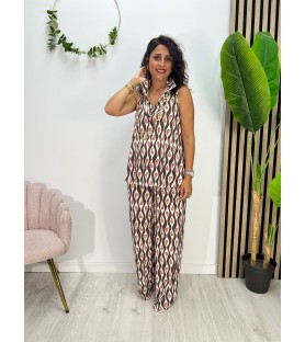 VESTIDO VERSALLES CHOCOLATE
