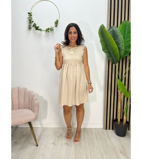 VESTIDO MARINA BEIGE