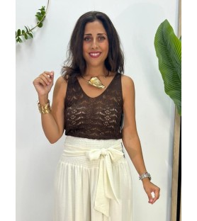 BLUSA LIANA CHOCOLATE