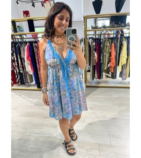 VESTIDO INDIO AZUL