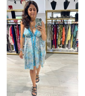 VESTIDO INDIO TURQUESA