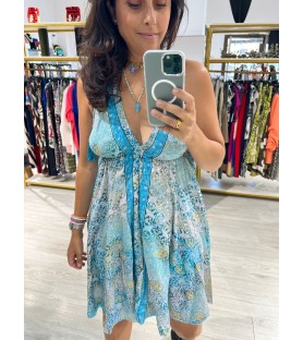 VESTIDO INDIO TURQUESA