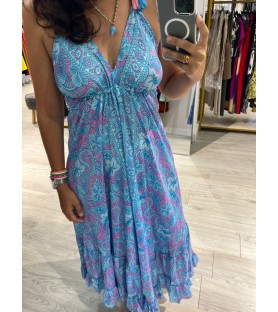 VESTIDO TURQUESA