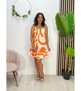 VESTIDO MARIBEL NARANJA
