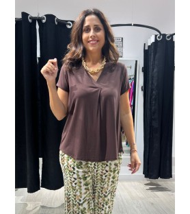 BLUSA AMAYA CHOCOLATE