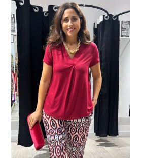 BLUSA AMAYA BURDEOS