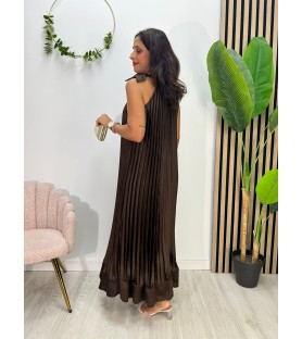 VESTIDO SANABRIA CHOCOLATE