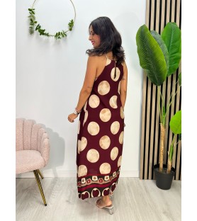 VESTIDO LEÓN BURDEOS