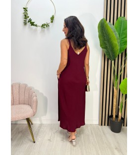 VESTIDO LILIA BURDEOS