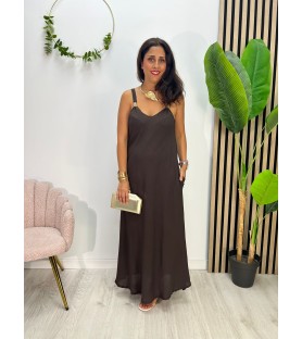 VESTIDO LILIA CHOCOLATE