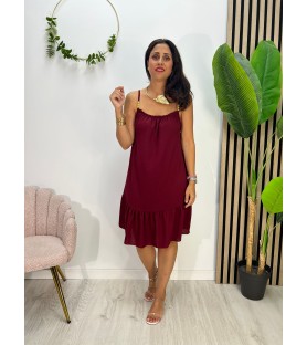 VESTIDO ANIA BURDEOS