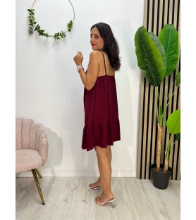 VESTIDO ANIA BURDEOS