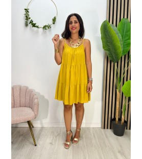 VESTIDO LARISA MOSTAZA