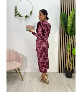 VESTIDO SAMARA BURDEOS