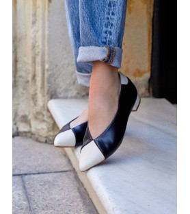 MANOLETINA NEGRA Y BEIGE