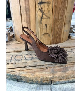 ZAPATO CHOCOLATE POMPÓM