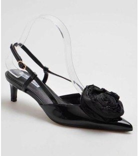 ZAPATO FLOR NEGRO