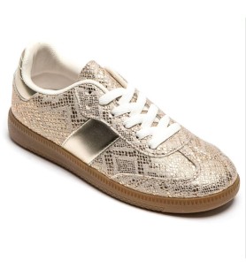 ZAPATILLA DORADA SUELA GOMA