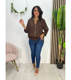 CHAQUETA MÓNICA CHOCOLATE