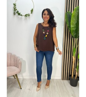 BLUSA SARA CHOCOLATE +...
